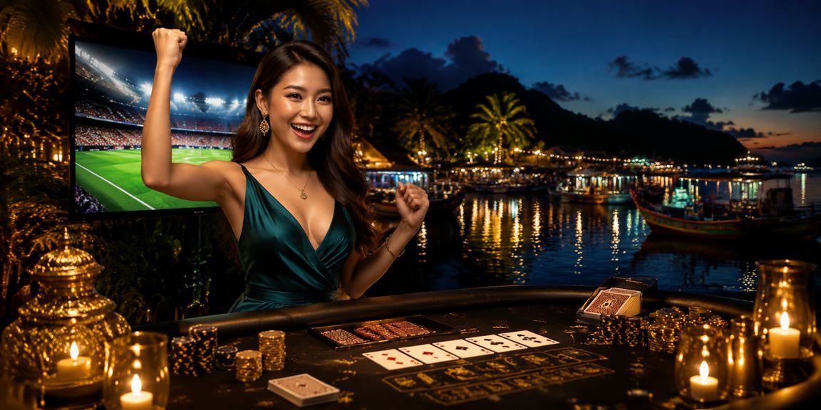 Pemain Teen Patti dalam suasana percutian Langkawi